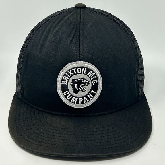 Brixton MFG Company Trucker Hat Baseball Cap BRXTN Skater Skating Snapback Black - Picture 1 of 13